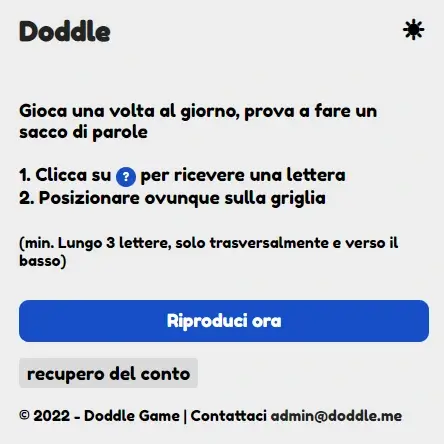 Italian Doddle instructions