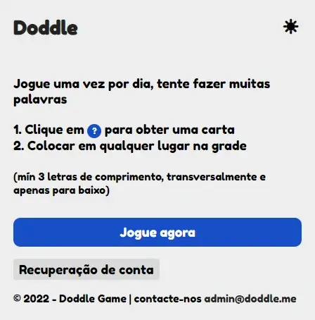 Portugese Doddle instructions